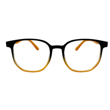 black amber gradient eyeglasses