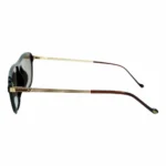 black aviator polarized brown gradient side