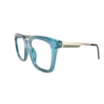 blue full rim eyeglass frame