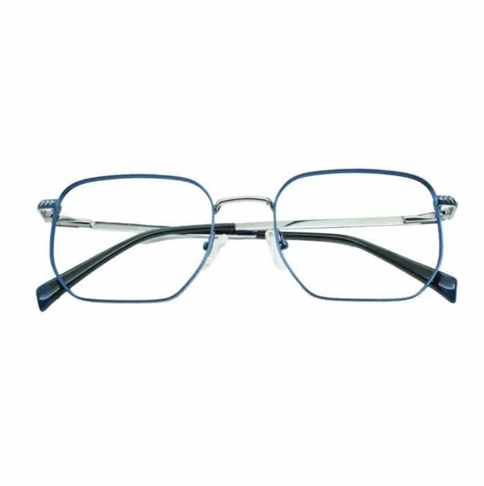 blue geometric metal eyeglasses folded temples e1757353881358