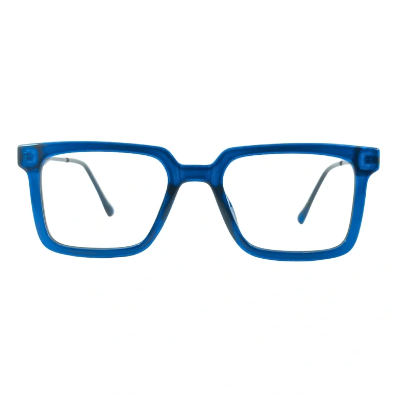 blue light blocking square frame glasses