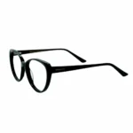 classic black cat eye glasses side view