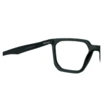 classic black geometric eyeglasses back