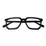 classic black geometric eyeglasses flod