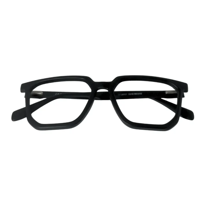 classic black geometric eyeglasses flod