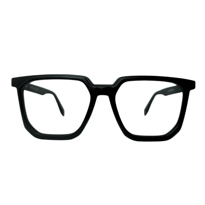 Classic Black Geometric Eyeglasses