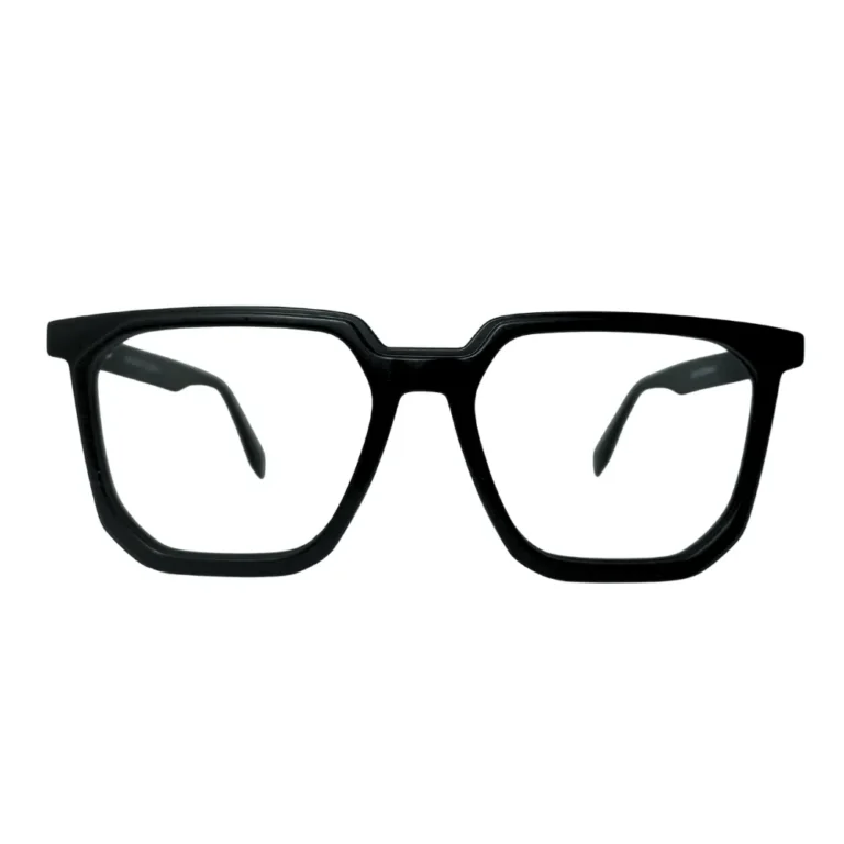 Classic Black Geometric Eyeglasses
