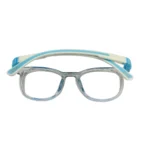Blue and White Flexible Kids Glasses