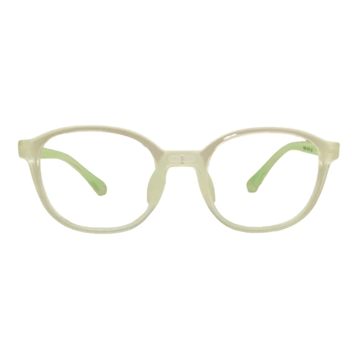green flexible kids glasses