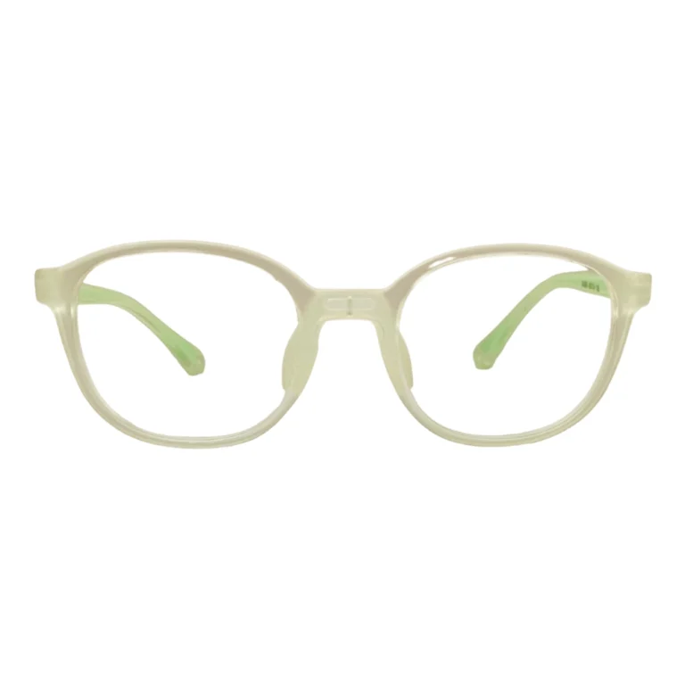 green flexible kids glasses