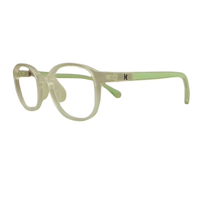 green flexible kids glassesleft side