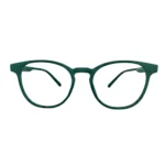 green full rim eyeglass frame