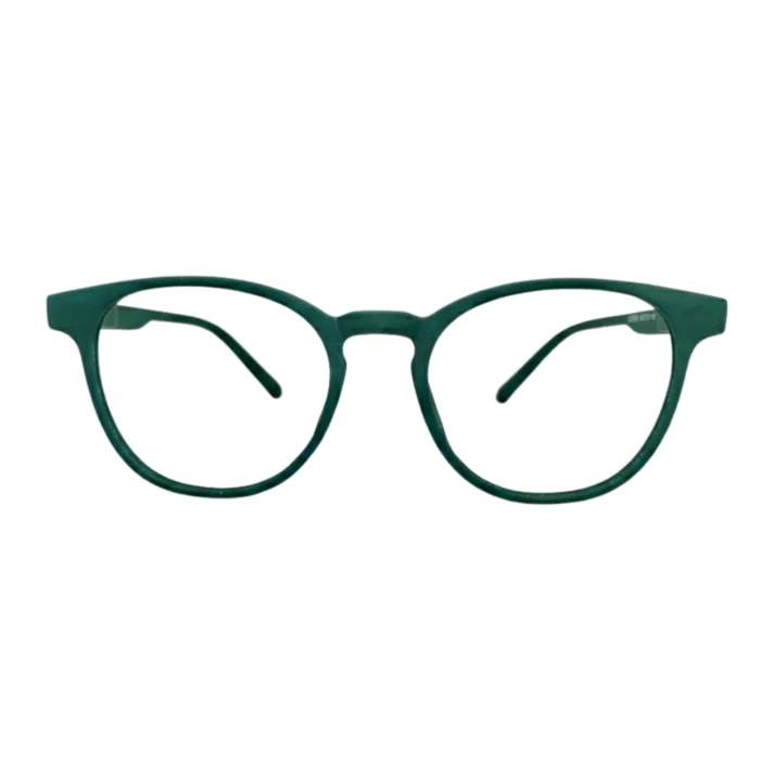 green full rim eyeglass frame