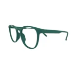green full rim eyeglass frame side 1