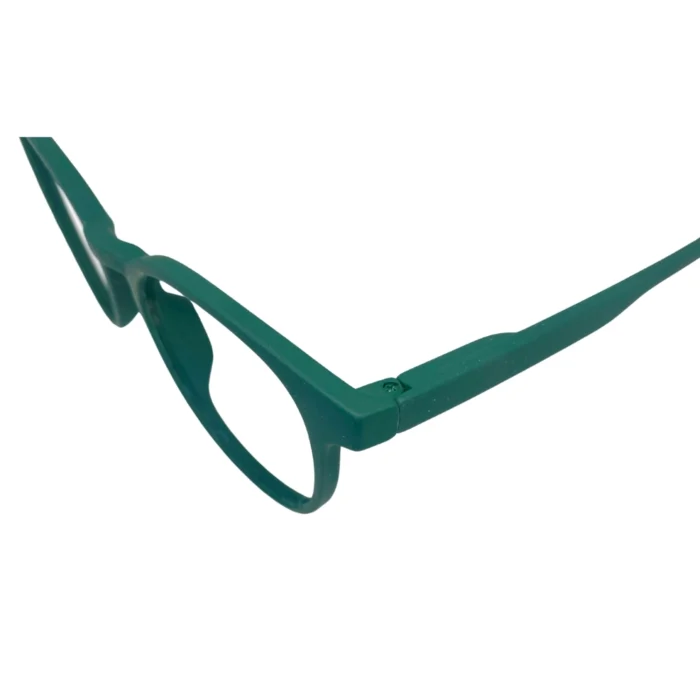 green full rim eyeglass frame top