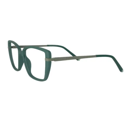 green square eyeglasses left side