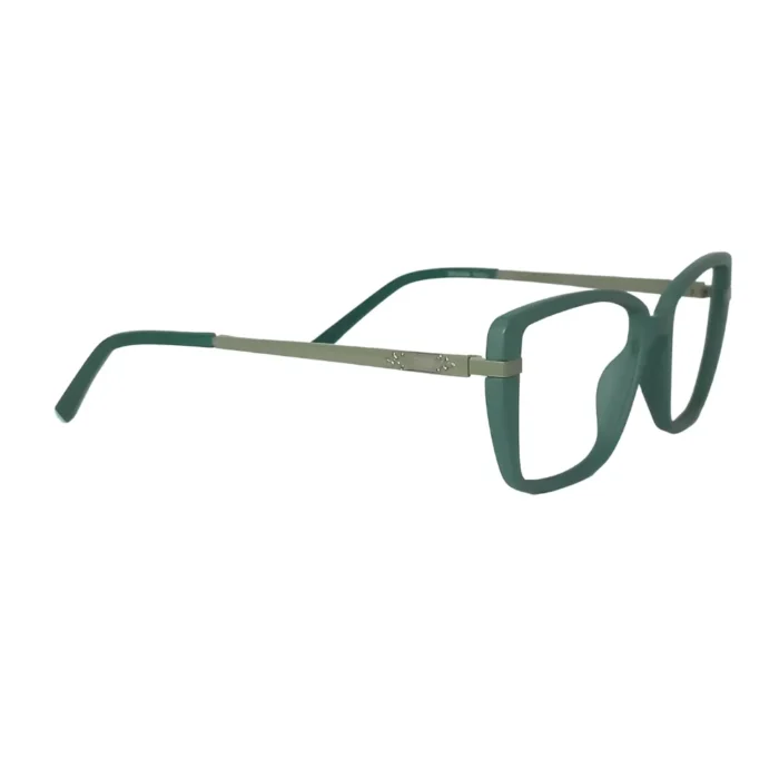 green square eyeglasses right side