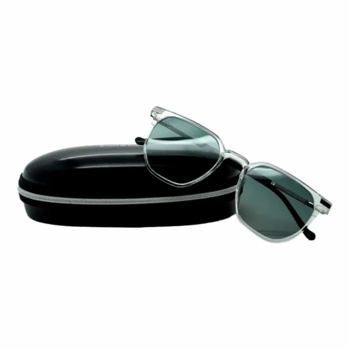 hexagonal sunglasses green grey box front with box hexagonal sunglasses green grey box front with box