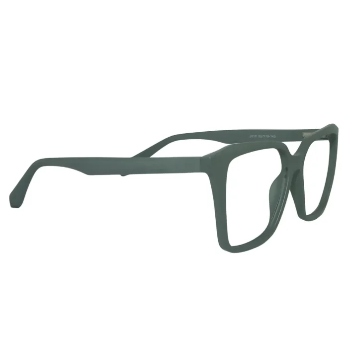 matte green square eyeglasses right