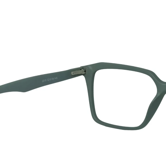matte green square eyeglasses tp