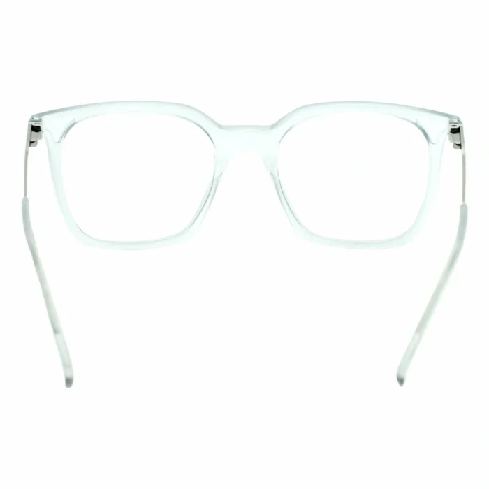 matte square glasses back view