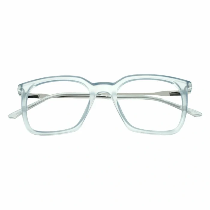 matte square glasses front view