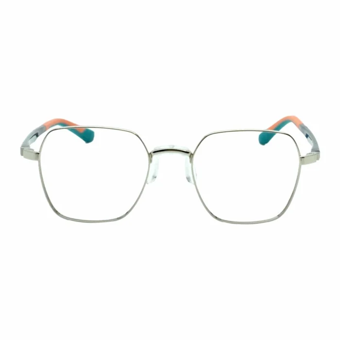 multicolor temple metal frame glasses
