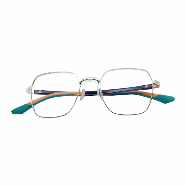 multicolor temple metal frame glasses front