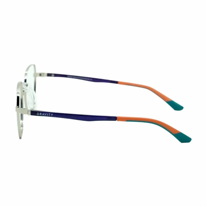 multicolor temple metal frame glasses left side