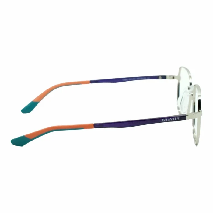 multicolor temple metal frame glasses right side