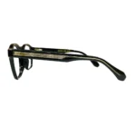 premium black acetate glasses left side