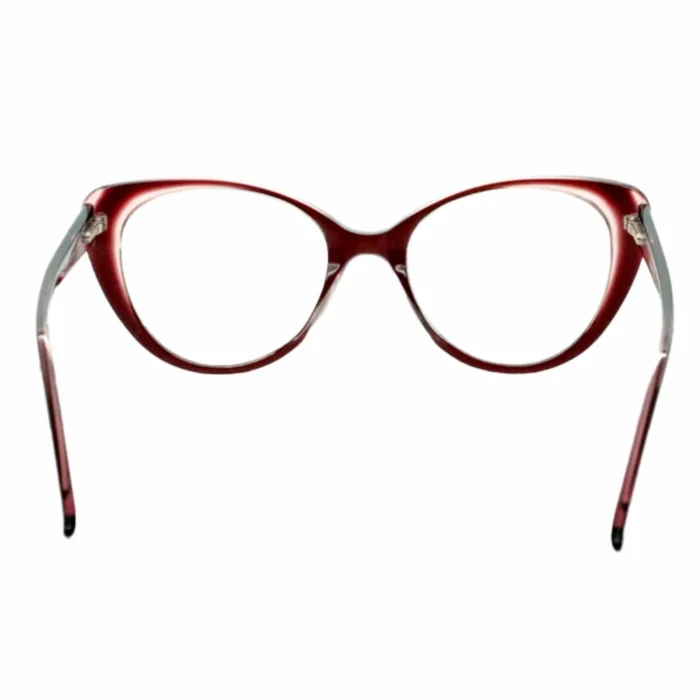 red cat eye eyeglasses angle