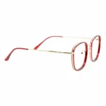 red square fashion glasses clear lens