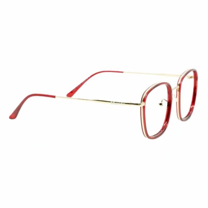 red square fashion glasses clear lens