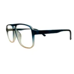 retro aviator blue gradient eyeglasses side left