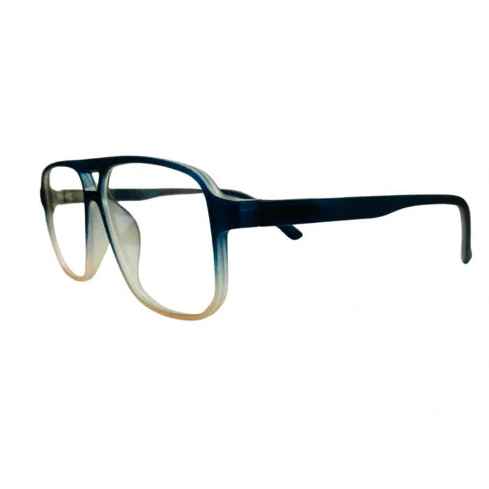 retro aviator blue gradient eyeglasses side left