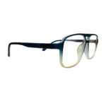 retro aviator blue gradient eyeglasses side right