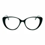 retro black cat eye frame front detail