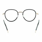 round black glasses back view