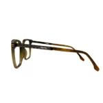 smoky brown square eyeglasses side