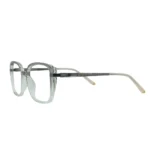 transparent square eyeglasses clear frame right