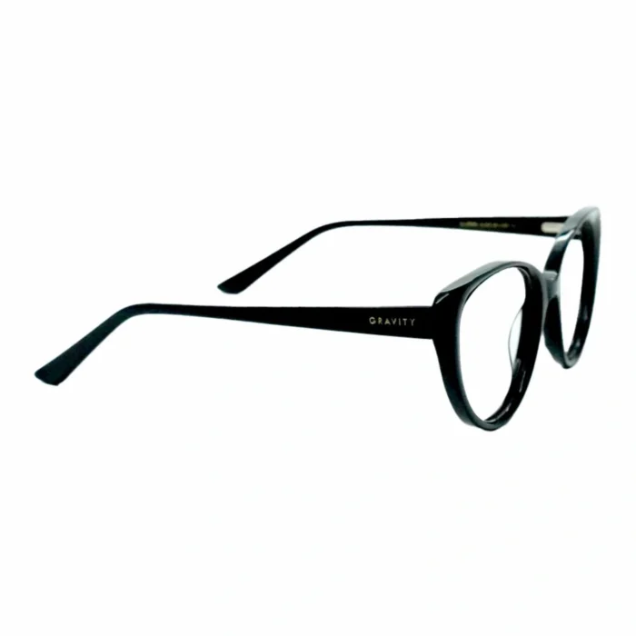 vintage black cat eye frame side angle