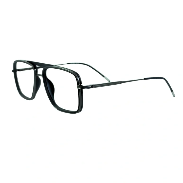 black aviator eyeglasses flatlay lenstick