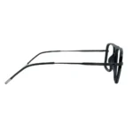 black aviator eyeglasses left side lenstick