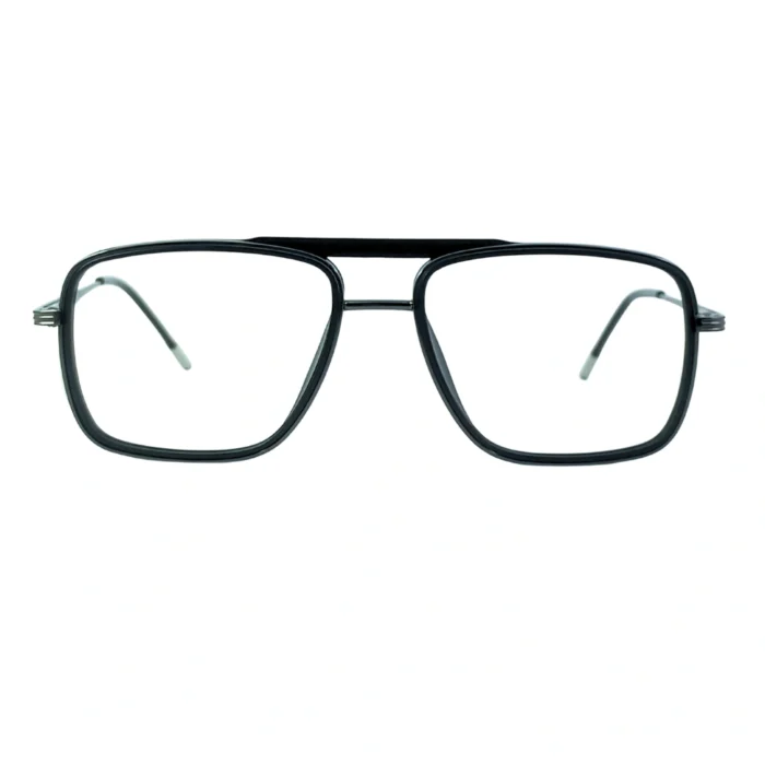 black square aviator eyeglasses front view lenstick black square aviator eyeglasses front view lenstick