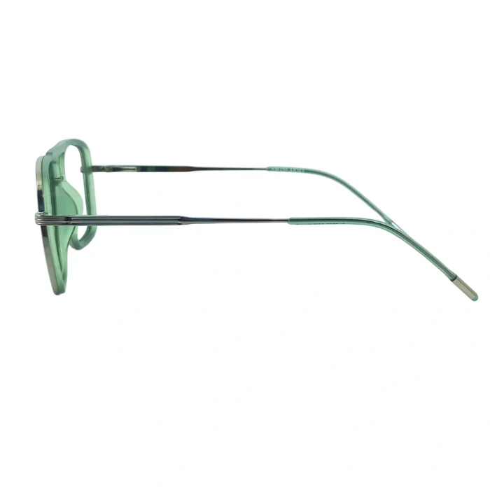 green aviator eyeglasses square lens