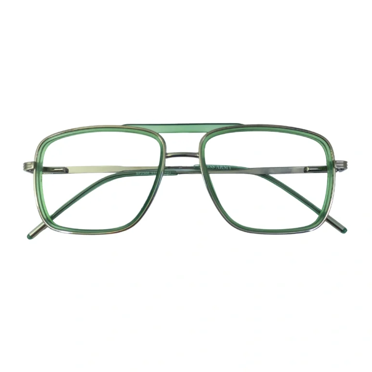 unisex green aviator eyeglasses lightweight frame