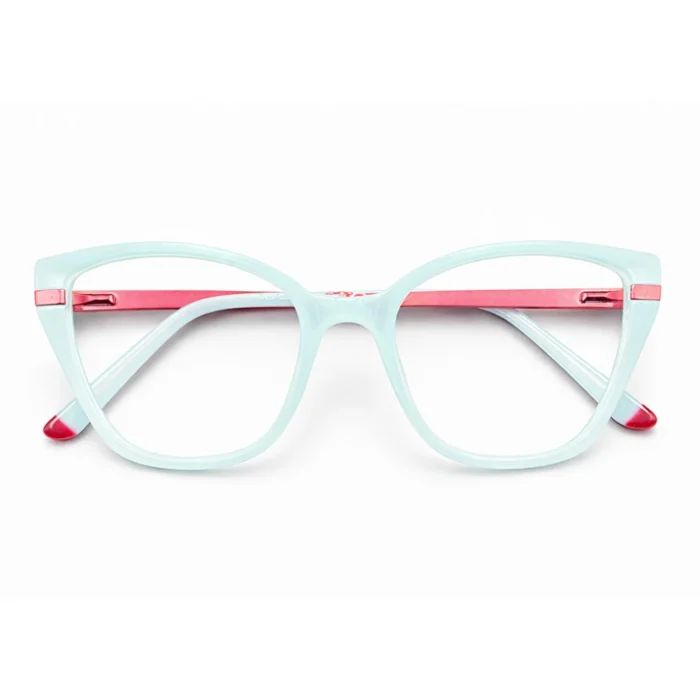 aqua marine cat eye eyeglasses main