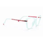 aqua marine cat eye eyeglasses side angle right