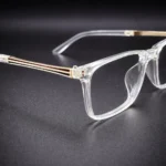 clear frame glasses side view transparent spectacles lenstick